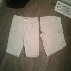 Two White Shorts
